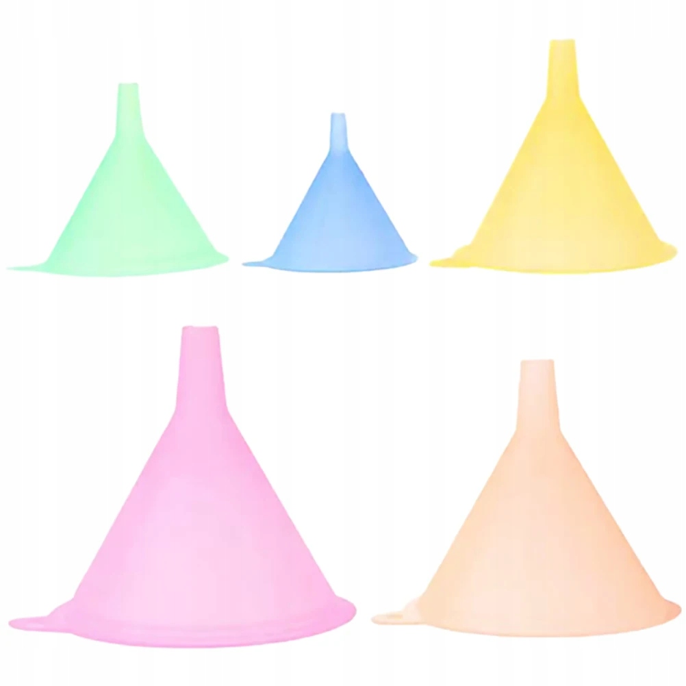 LEJKI PLASTIKOWE 5 MAŁYCH LEJEK SZT