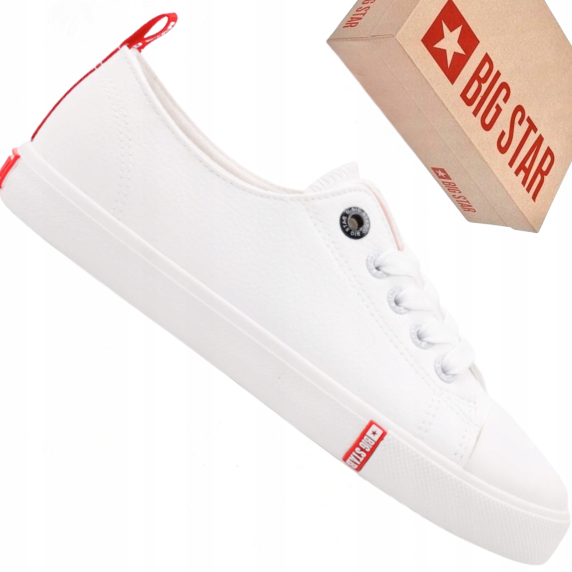 Białe trampki damskie Big Star GG274005 sneakersy casual