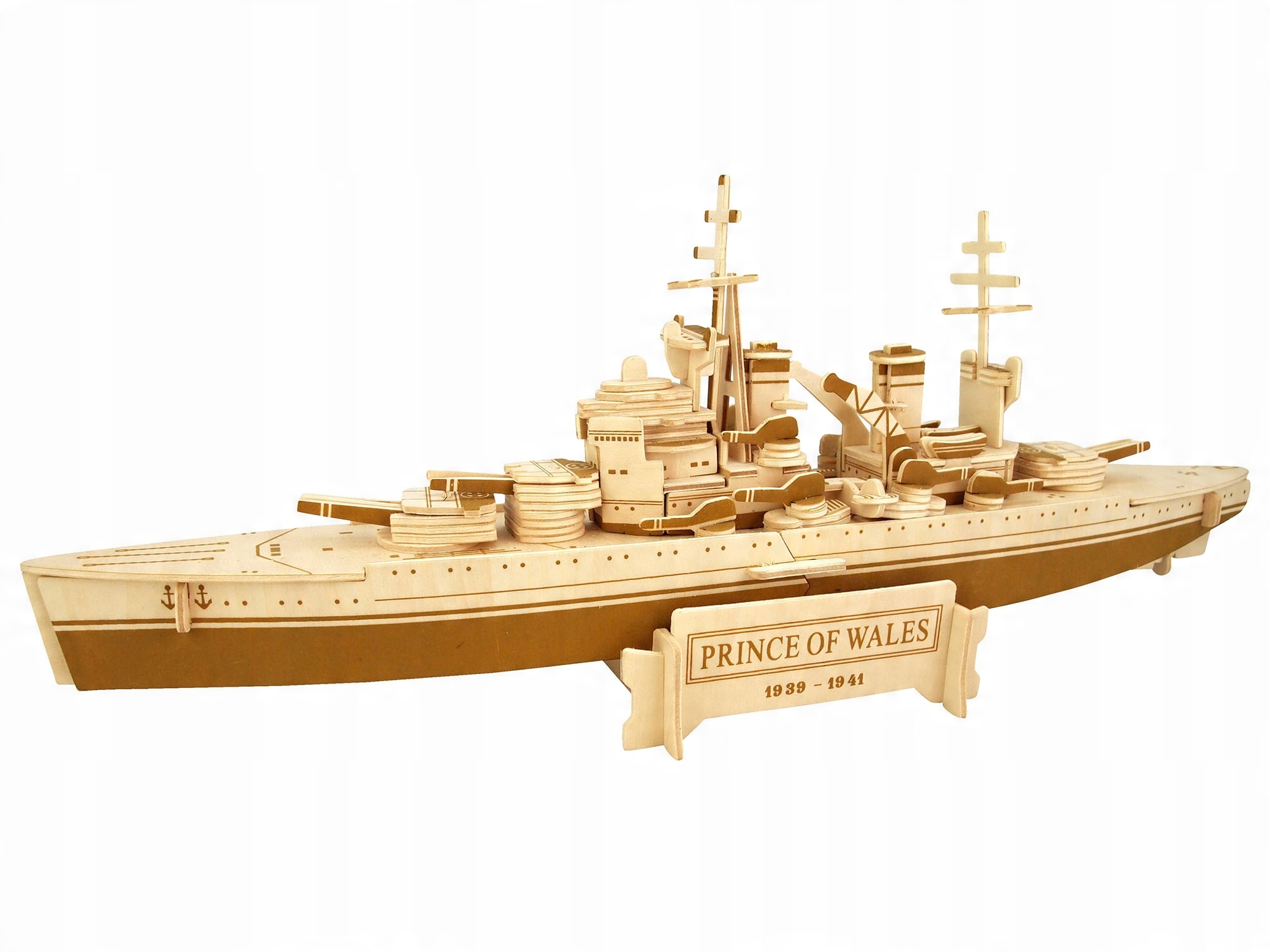 

Okręt statek Prince of Wales składanka 3D P216