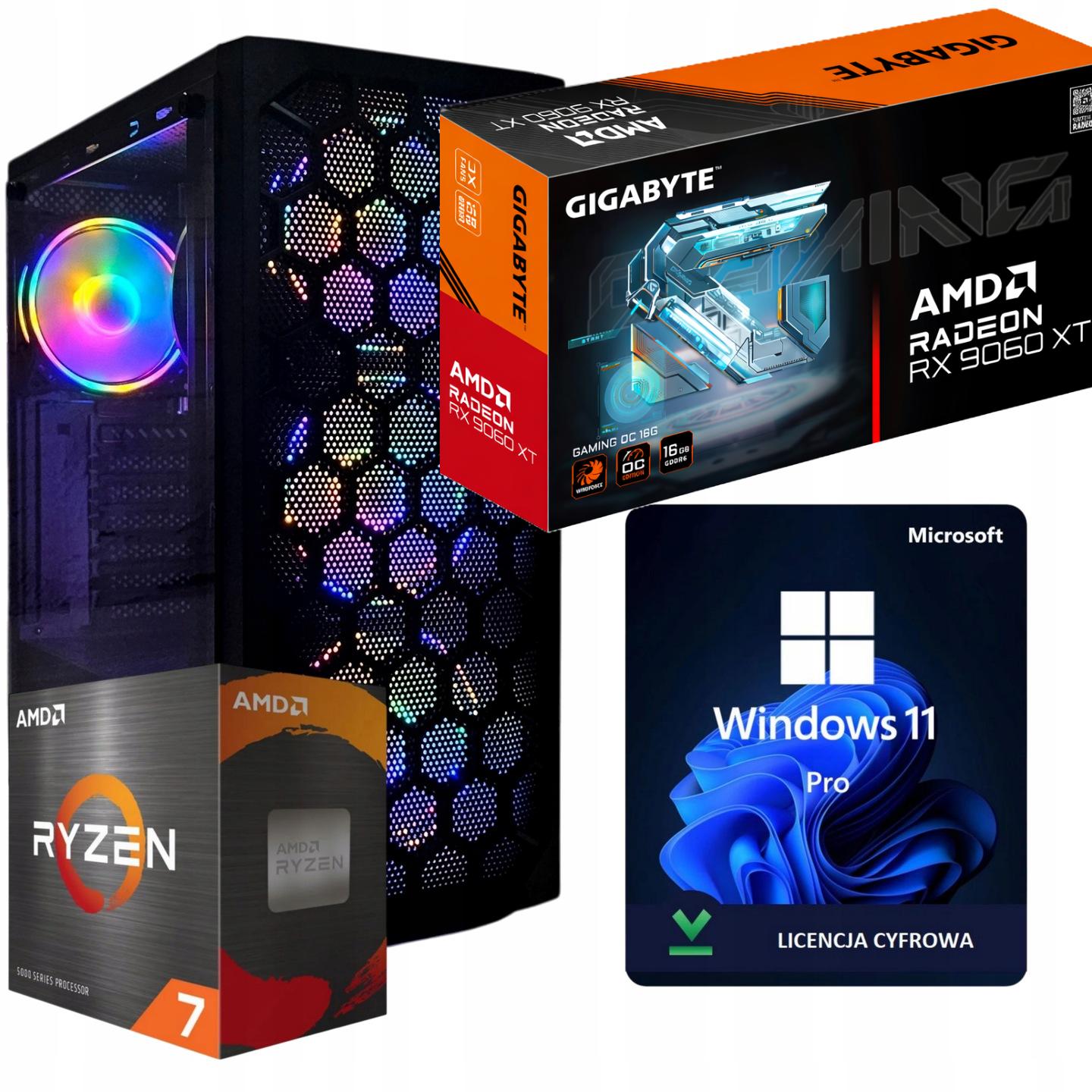 Počítač Gamer Master Ryzen 7 32GB Ssd 1TB Rx 9060XT 16GB