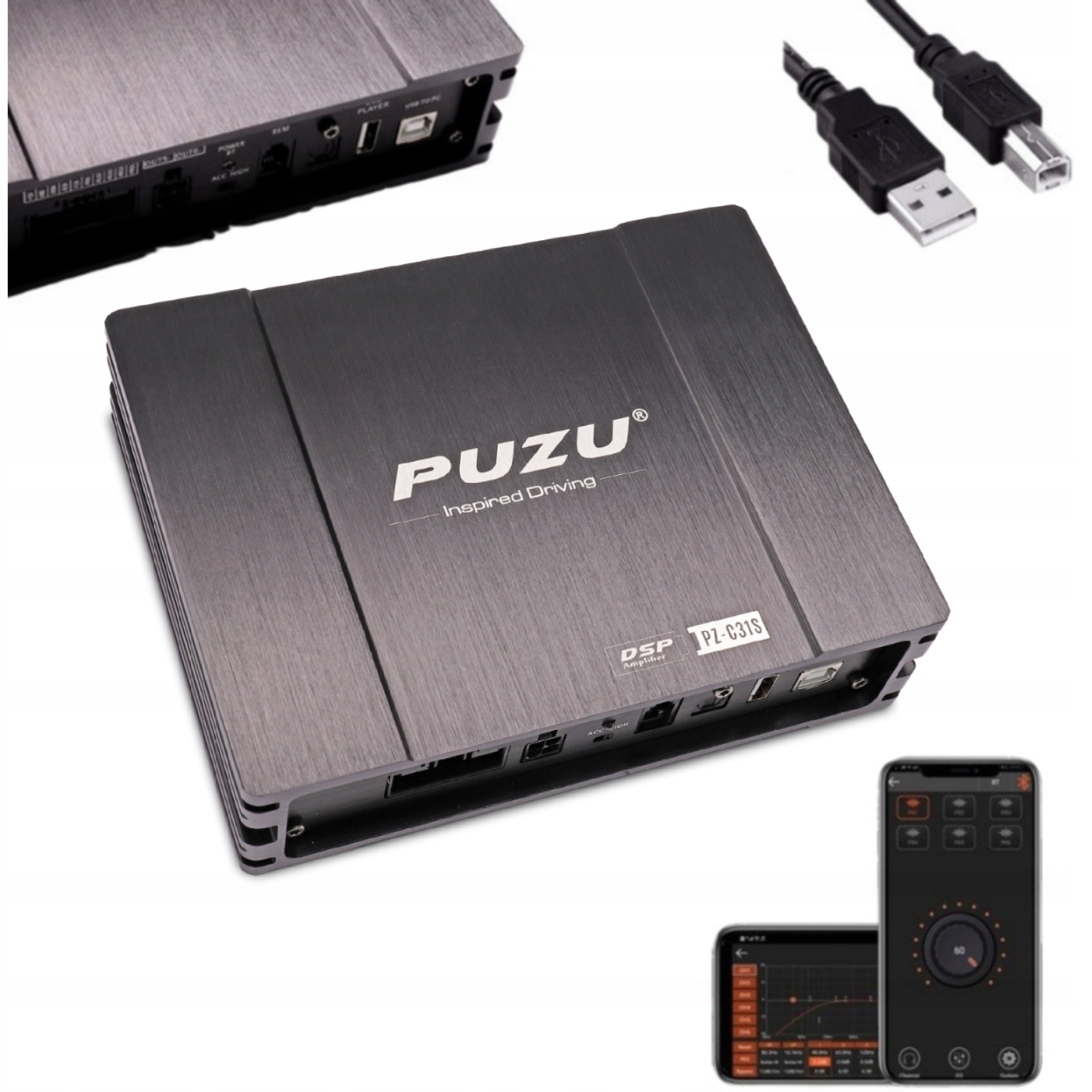Zosilňovač Dsp Plug&Play pre továrenské rádio AlphaSound Puzu PZ-C31 900W