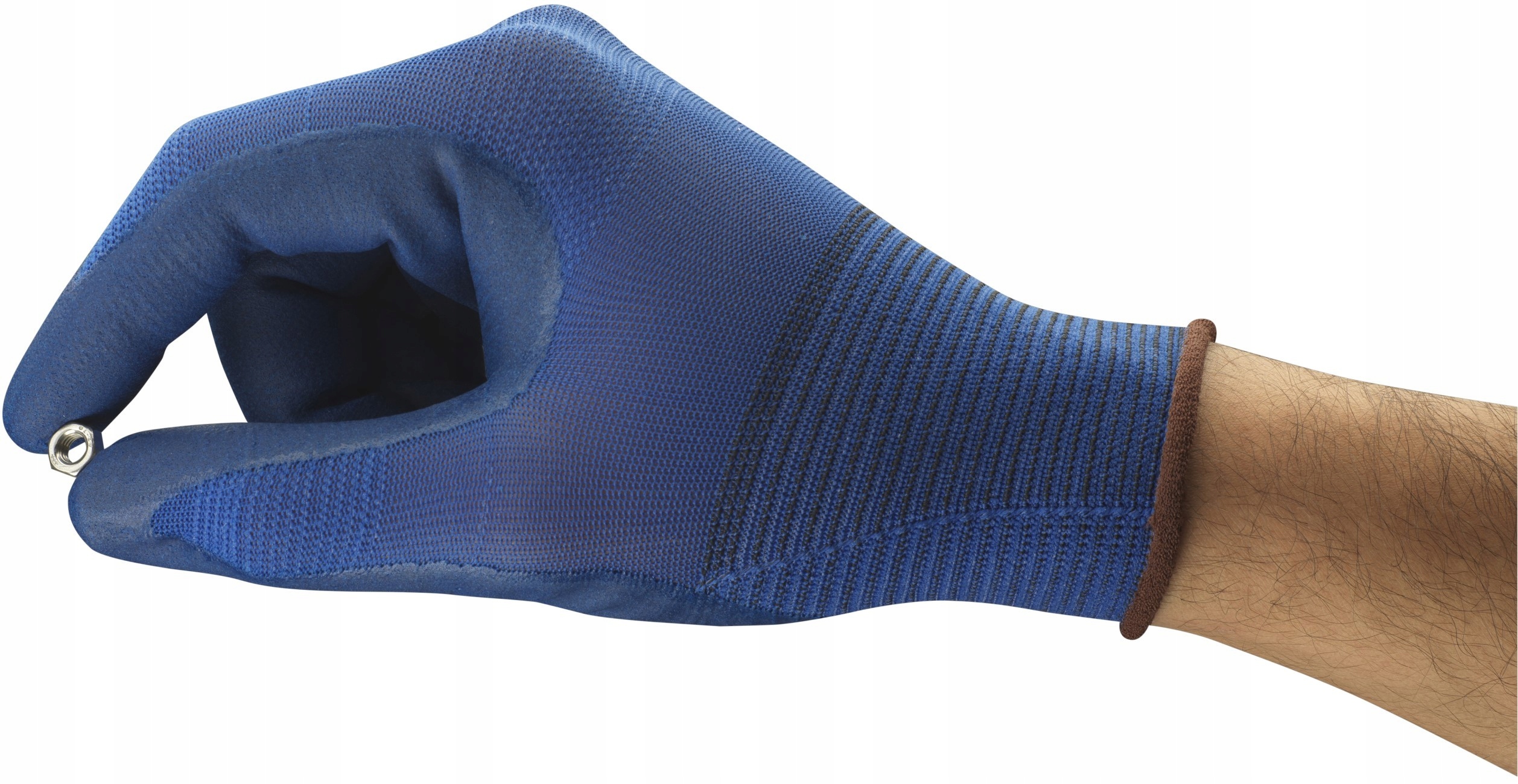 CIENKIE MOCNE RĘKAWICE ROBOCZE MONTAŻOWE NITRYL HYFLEX 11-818 ANSELL 8 Model 11-818/8