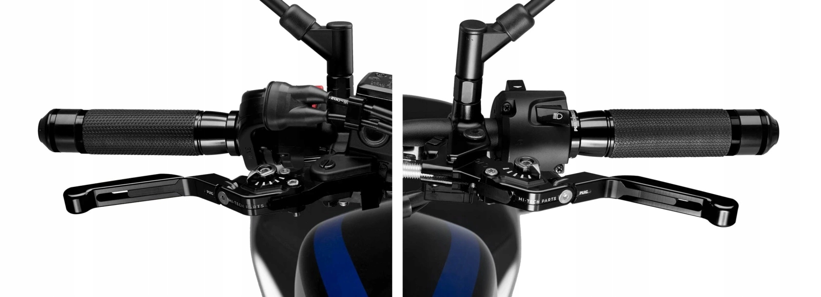 Kľučky Puig Yamaha MT-09 21-23/YZF-R1 15-24/YZF-R6 17-20 predĺžené čierne