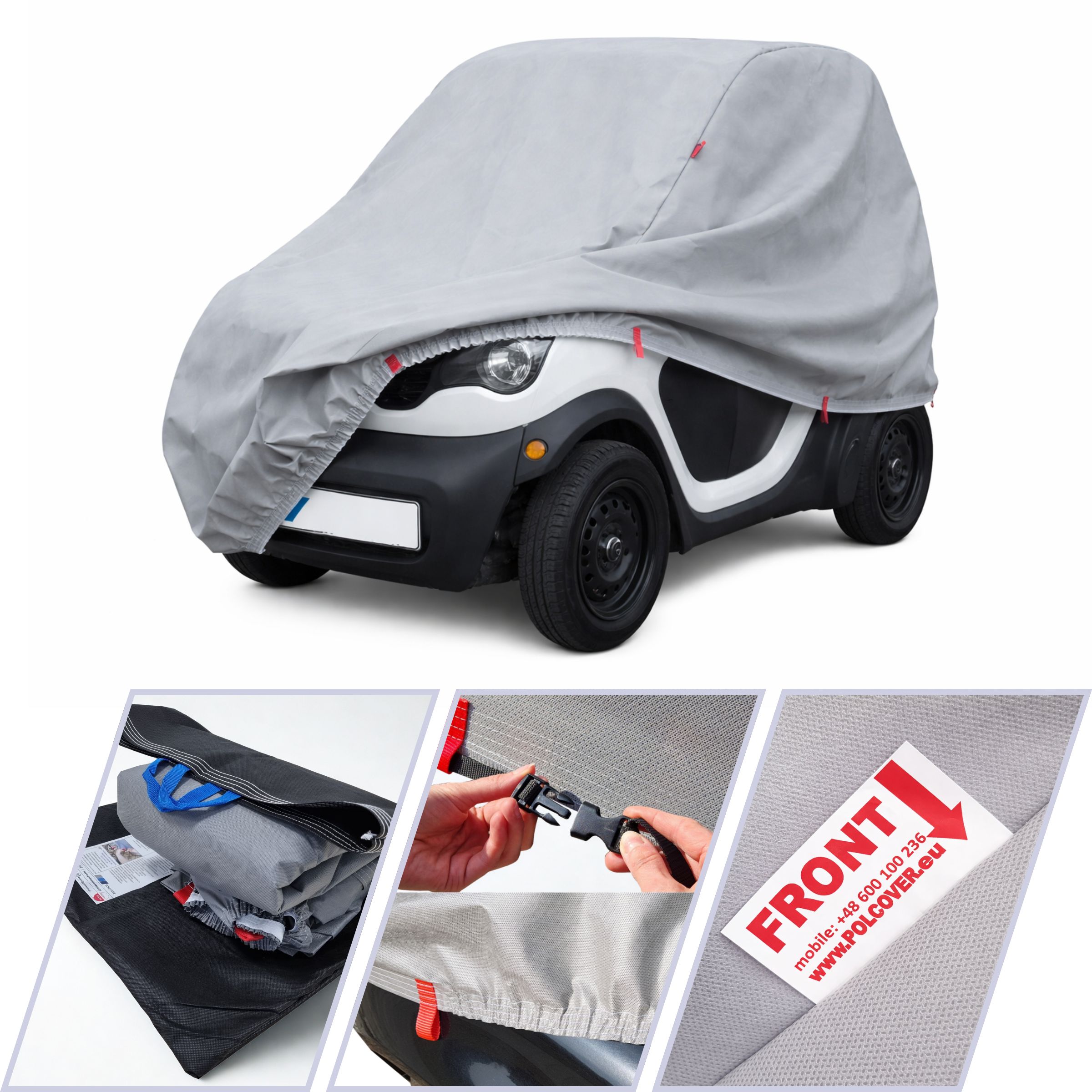 Autoplachta Krycí Plachta auto Renault Twizy 4 vrstvy +pas