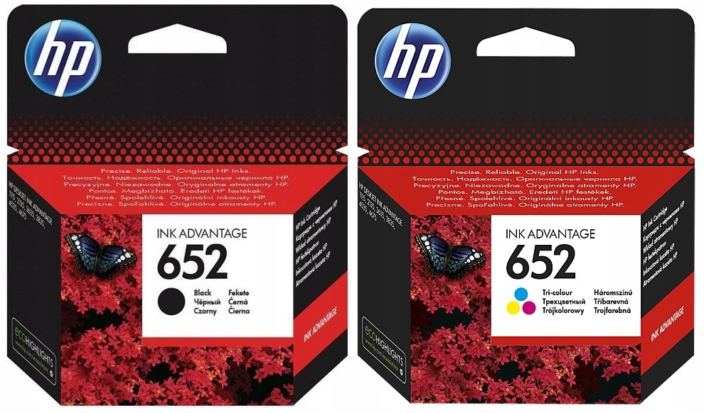 

Zestaw Hp 652 Czarny Kolor 1115 2135 3635 3835