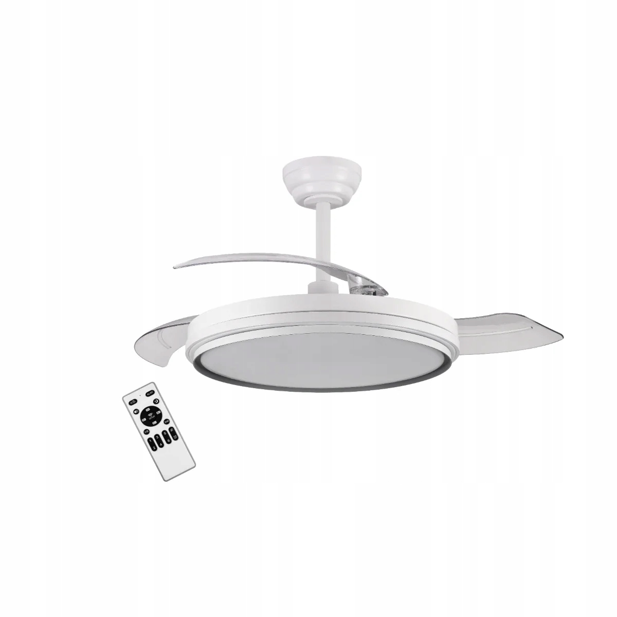 Led stropní ventilátor Viago 32W 30W 3200lm s tichým dálkovým ovládáním, bílý VIFE10W