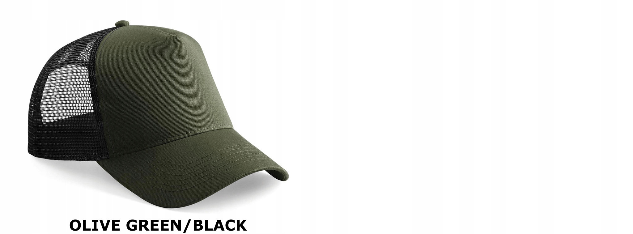 CZAPKA Z SIATKĄ I DASZKIEM TRUCKER TIRÓWKA BIAŁA Wzór dominujący bez wzoru