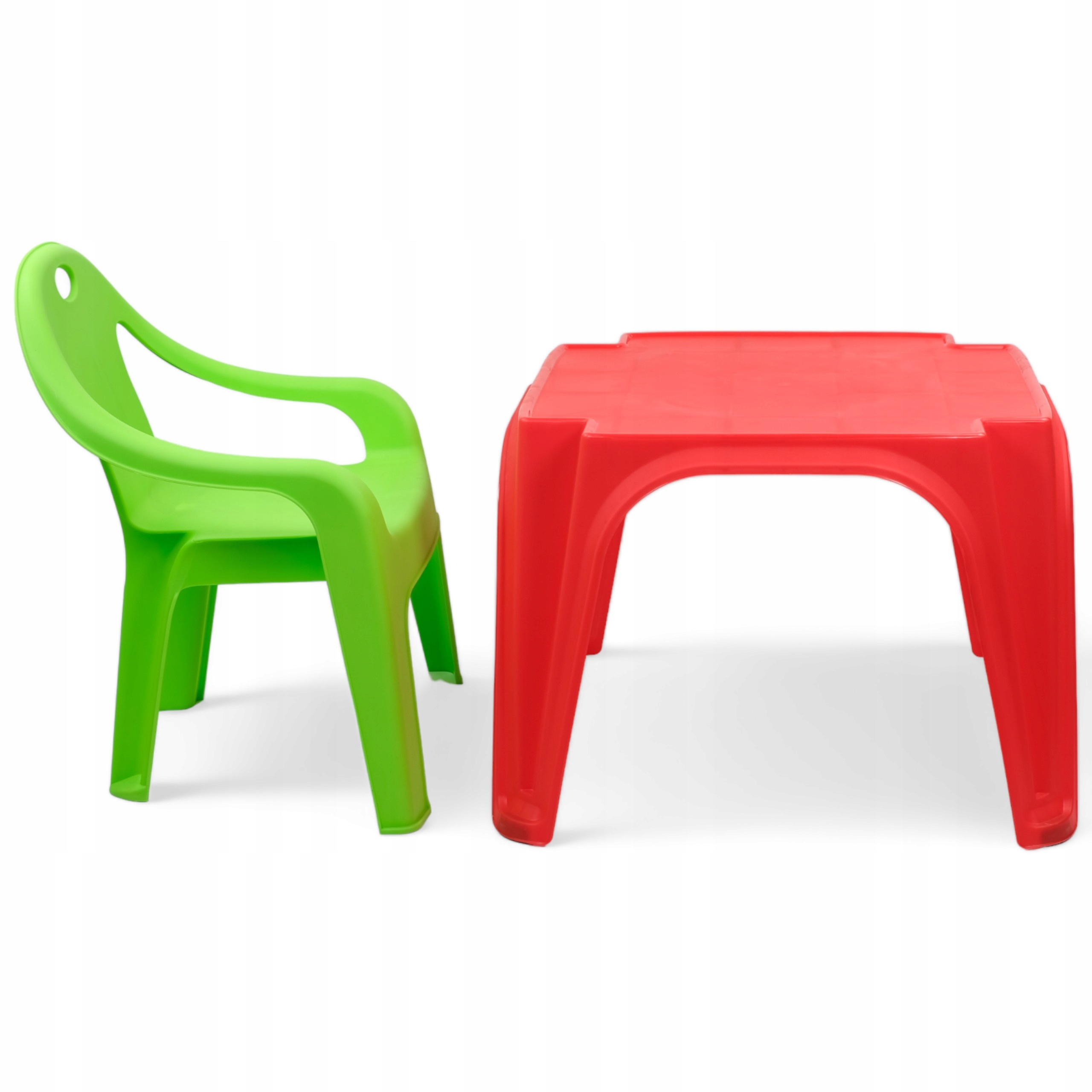 STÓŁ DLA DZIECI PLASTIKOWY STOLIK DO POKOJU OGRODU ZESTAW + 1 KRZESŁO Marka inna