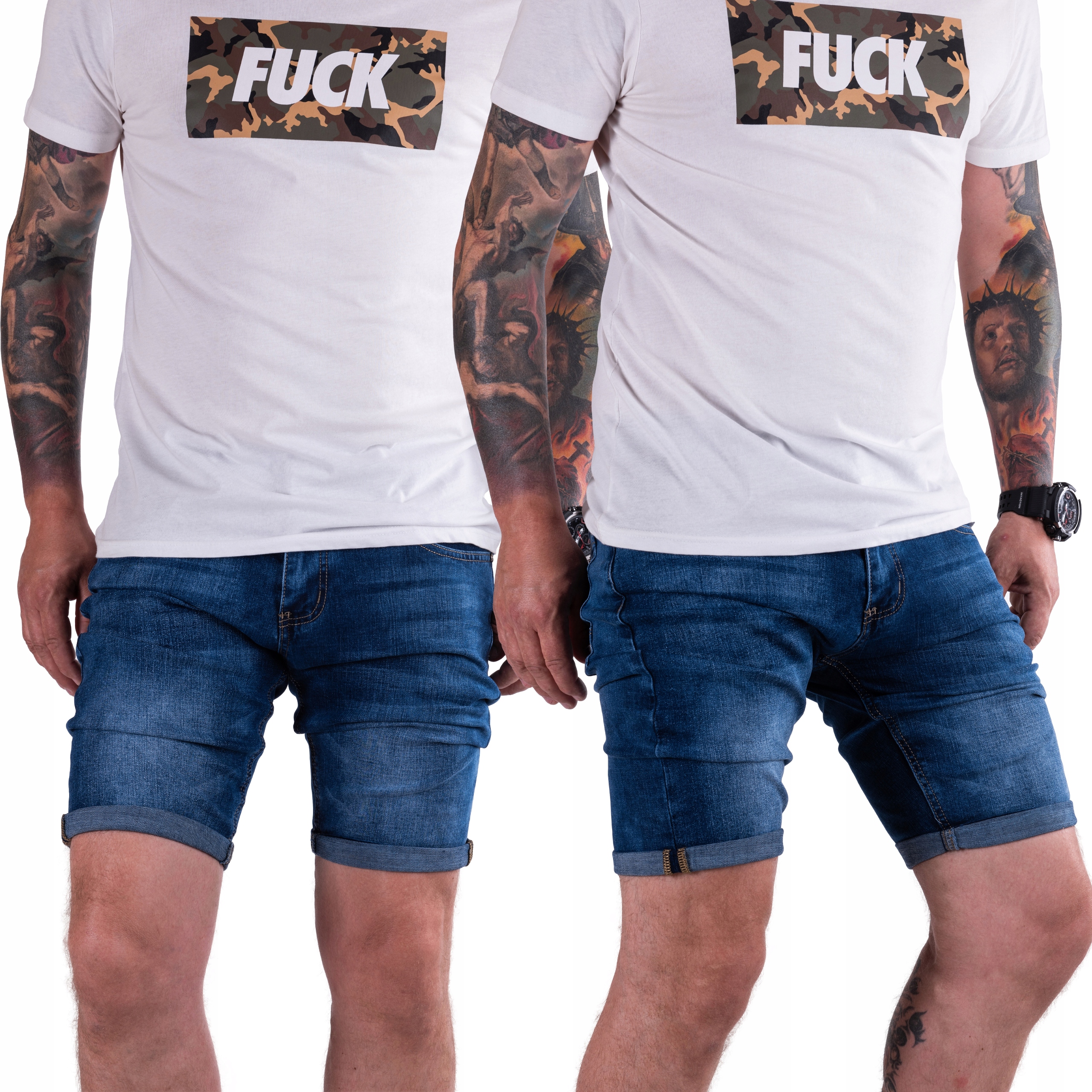 

Krótkie Spodenki elastyczne jeansowe Eudald r.35