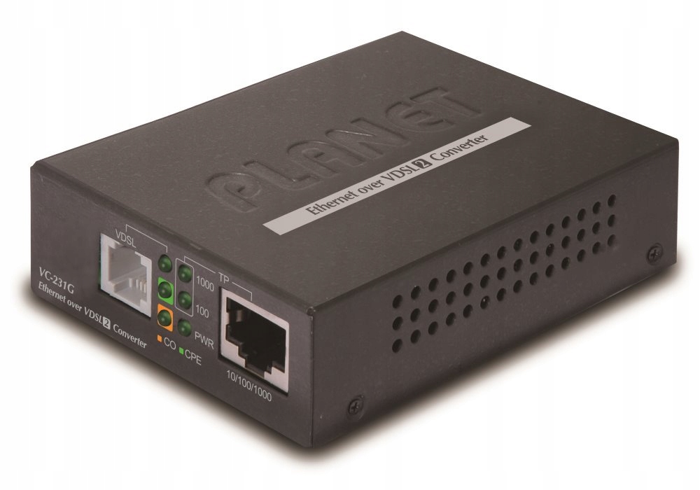 Planet VC-231G, Ethernet VDSL2 konvertor, 1000Base-T, master slave, profi