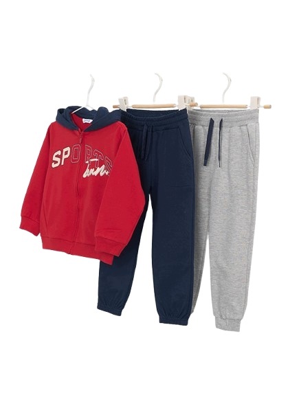 Mayoral Dres 3cz "Sports Team" Bluza 2x Spodnie 907 Czerwony 134