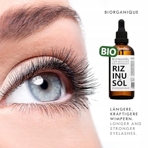 BIO RICINUSOLEJ 100 Procent Naturalny Do Paznokci Rzęs Skóry Brody 50 ml — miniatura 3