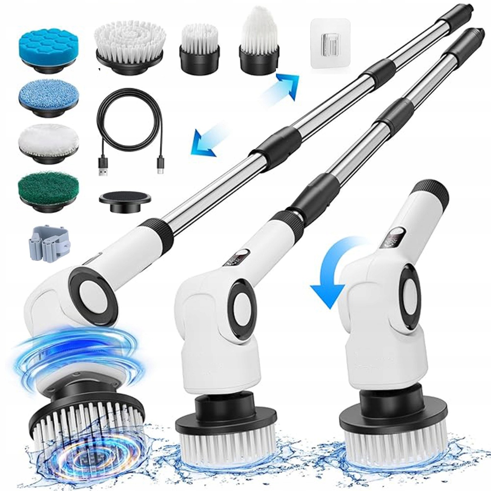 Levně Multifunkční Elektrický Čisticí Kartáč 7V1 Turbo LCD Mop IPX7