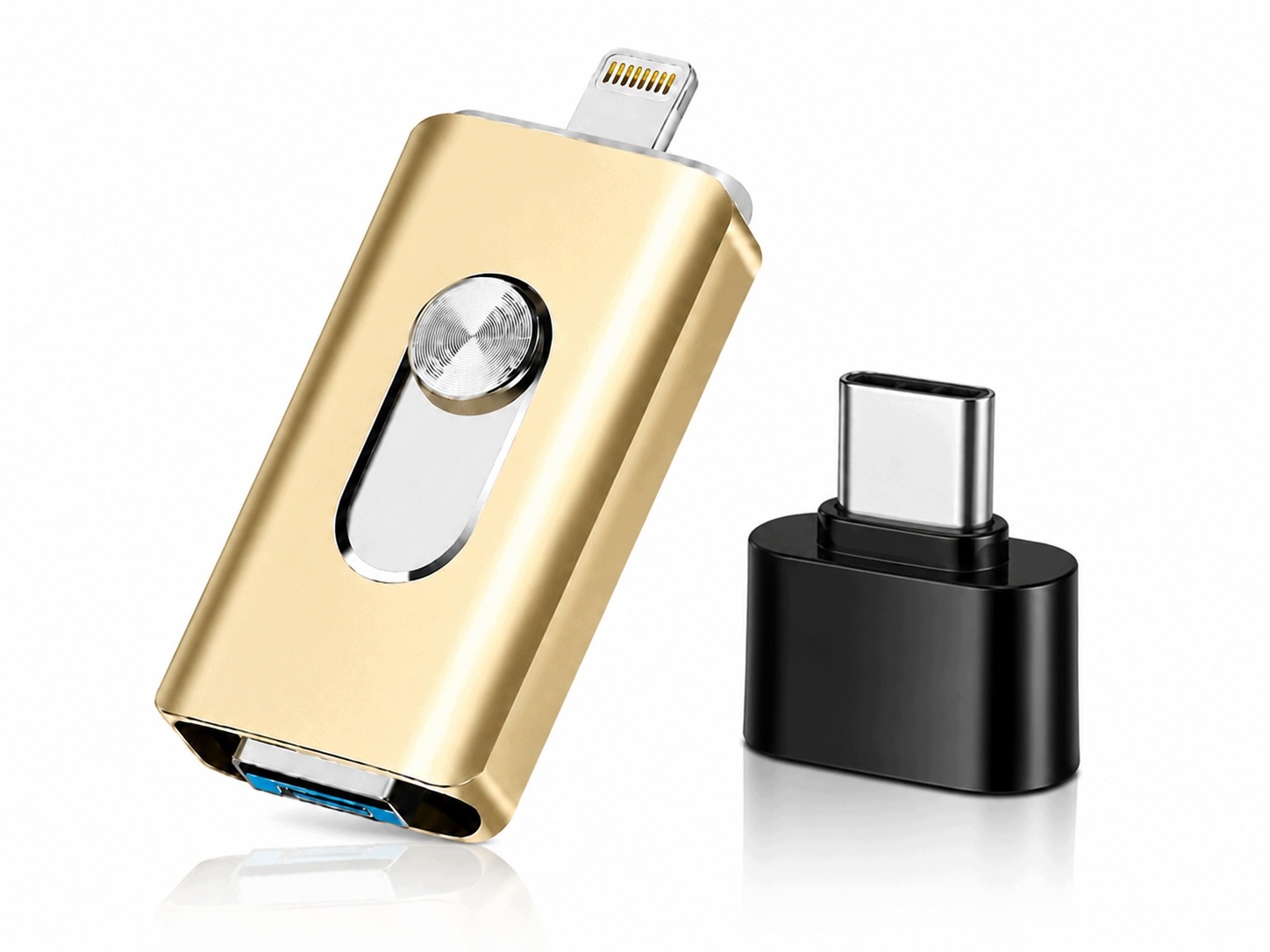 Arany 1TB Pendrive iPhone iPad Android Usb 3.0 Lightning Micro Usb 3az1ben