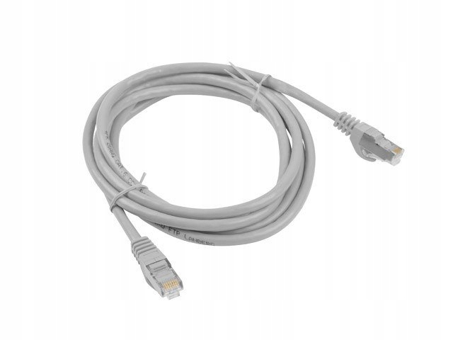 Lanberg Patchcord KAT.6 Ftp 1M Szary Fluke Passed