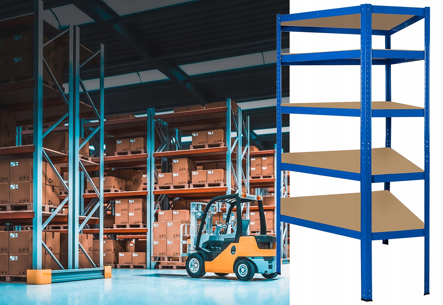 REGAL MAGAZYNOWY GARAZOWY NAROZNY 180X90X40 875KG Width 40 cm