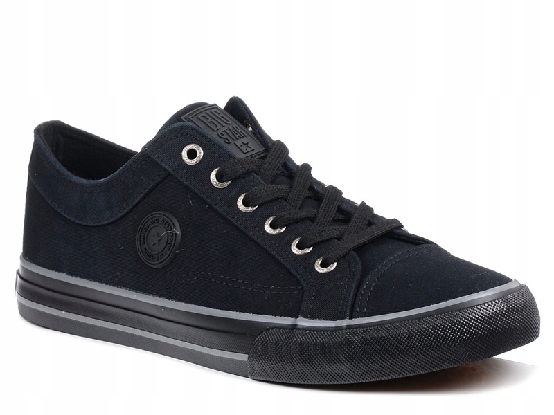 Trampki męskie czarne Big Star RR174338 niskie tekstylne sznurowane 43