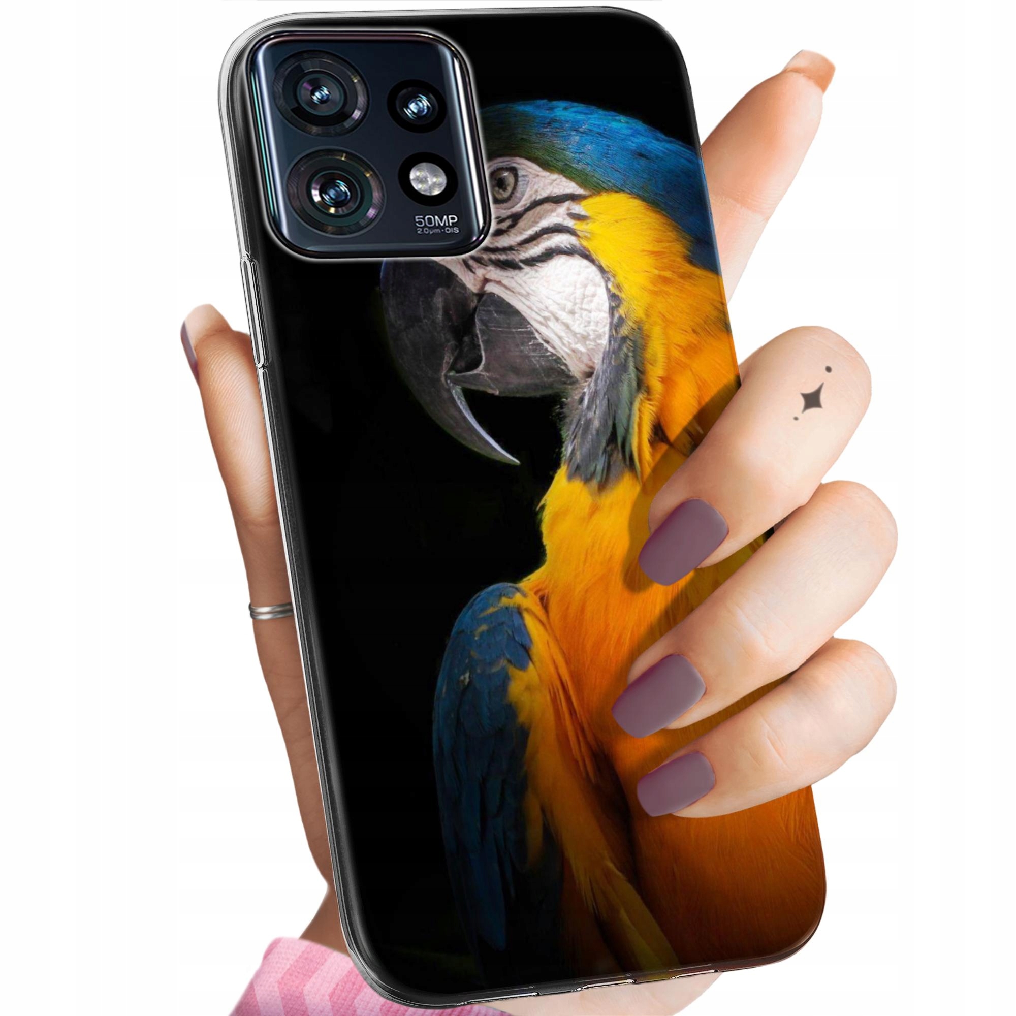 Etui Do Motorola Edge 40 Pro Papuga Papużka Tukan Obudowa Pokrowiec