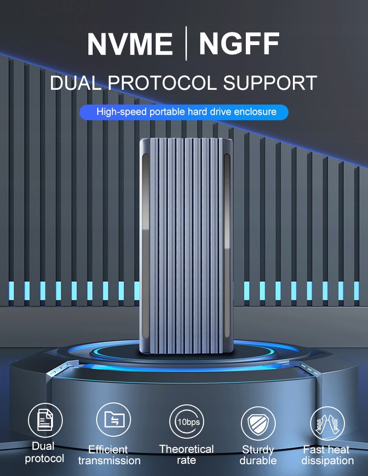 Adapter obudowa dysku M.2 NVME NGFF SSD USB C 3.1 Rodzaj ramka