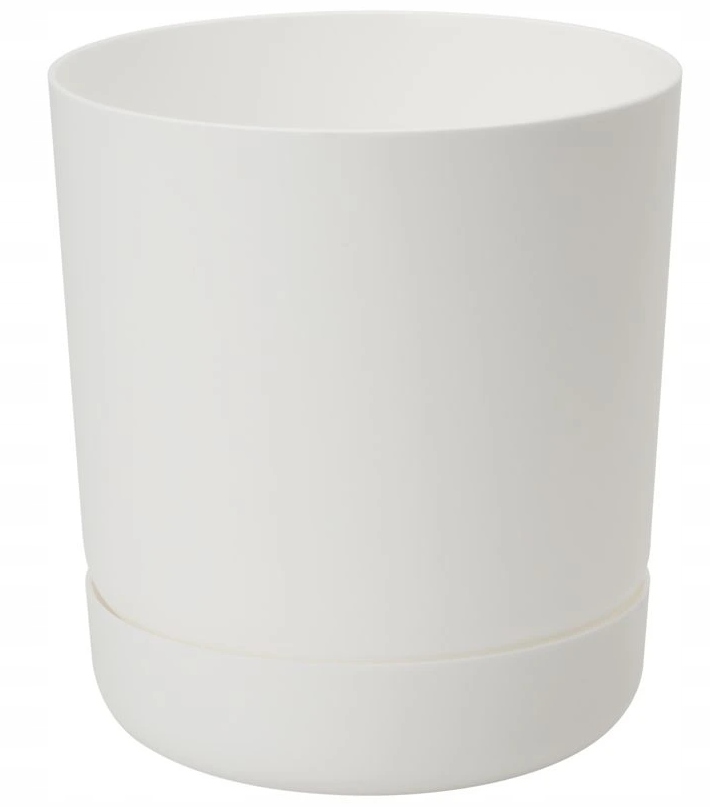 

Doniczka Satina z podstawką 25 Biały