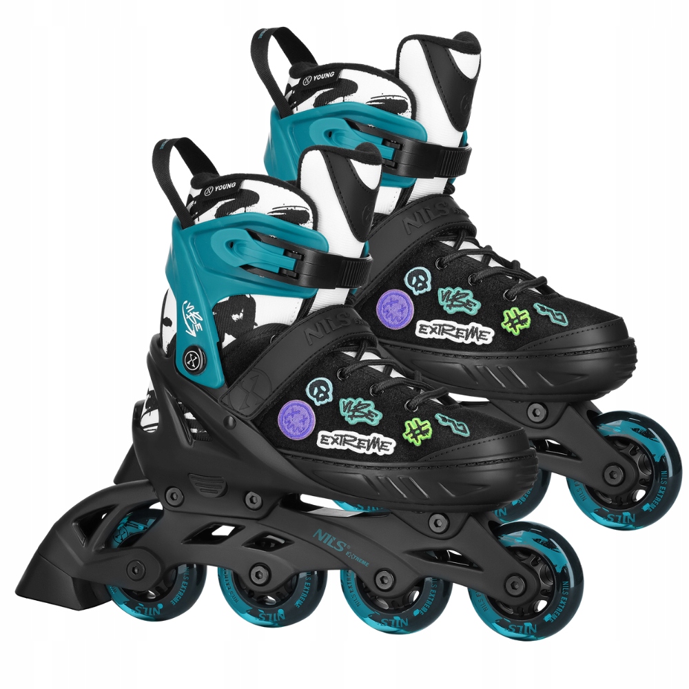 Brusle 2v1 Nastavitelné Kolečkové Brusle Vyměnitelné nášivky pro dítě Rekreační 33-36