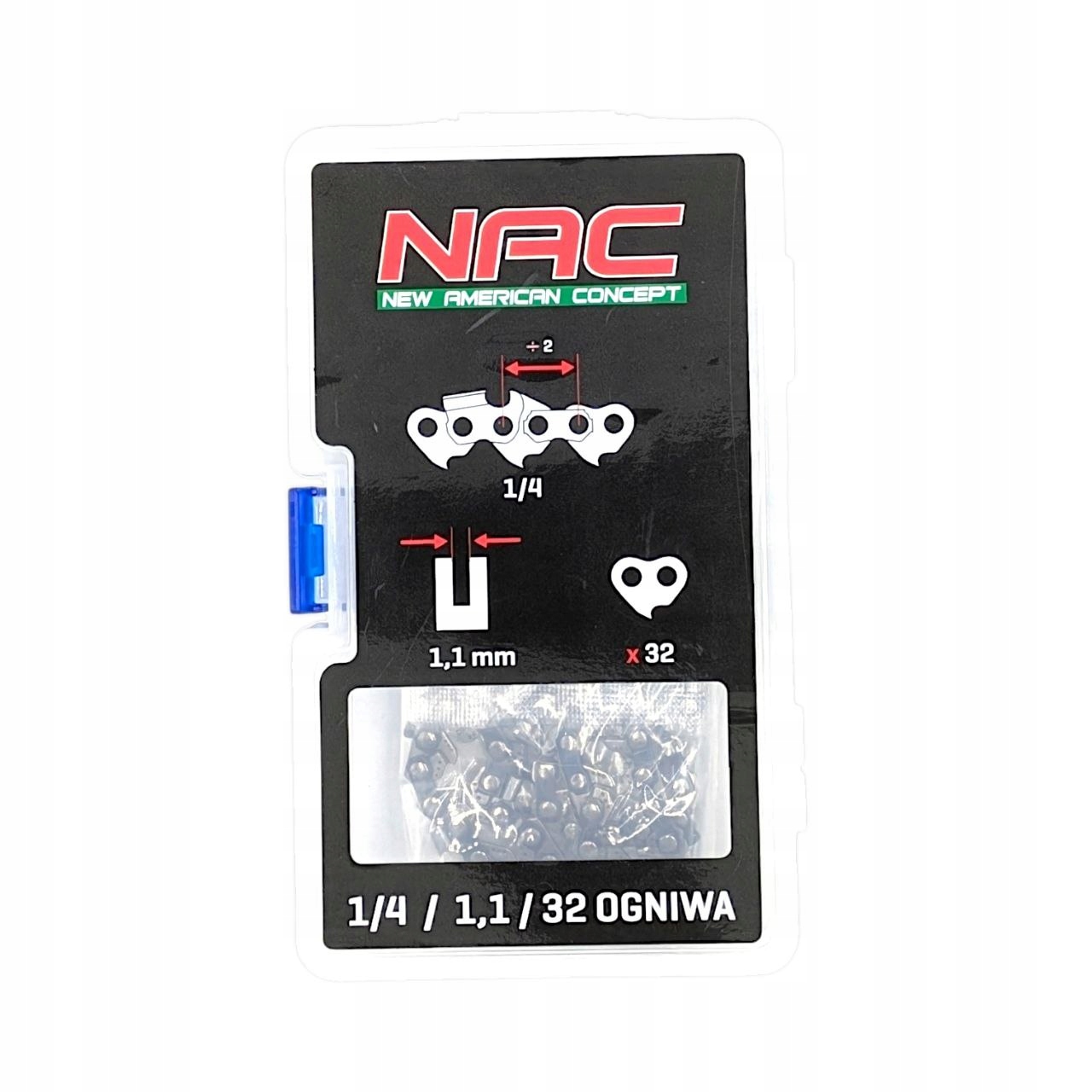 ŁAŃCUCH TNĄCY DO PILARKI AKUMULATOROWEJ NAC CB18-12-B20-S 5" 32 ogniwka