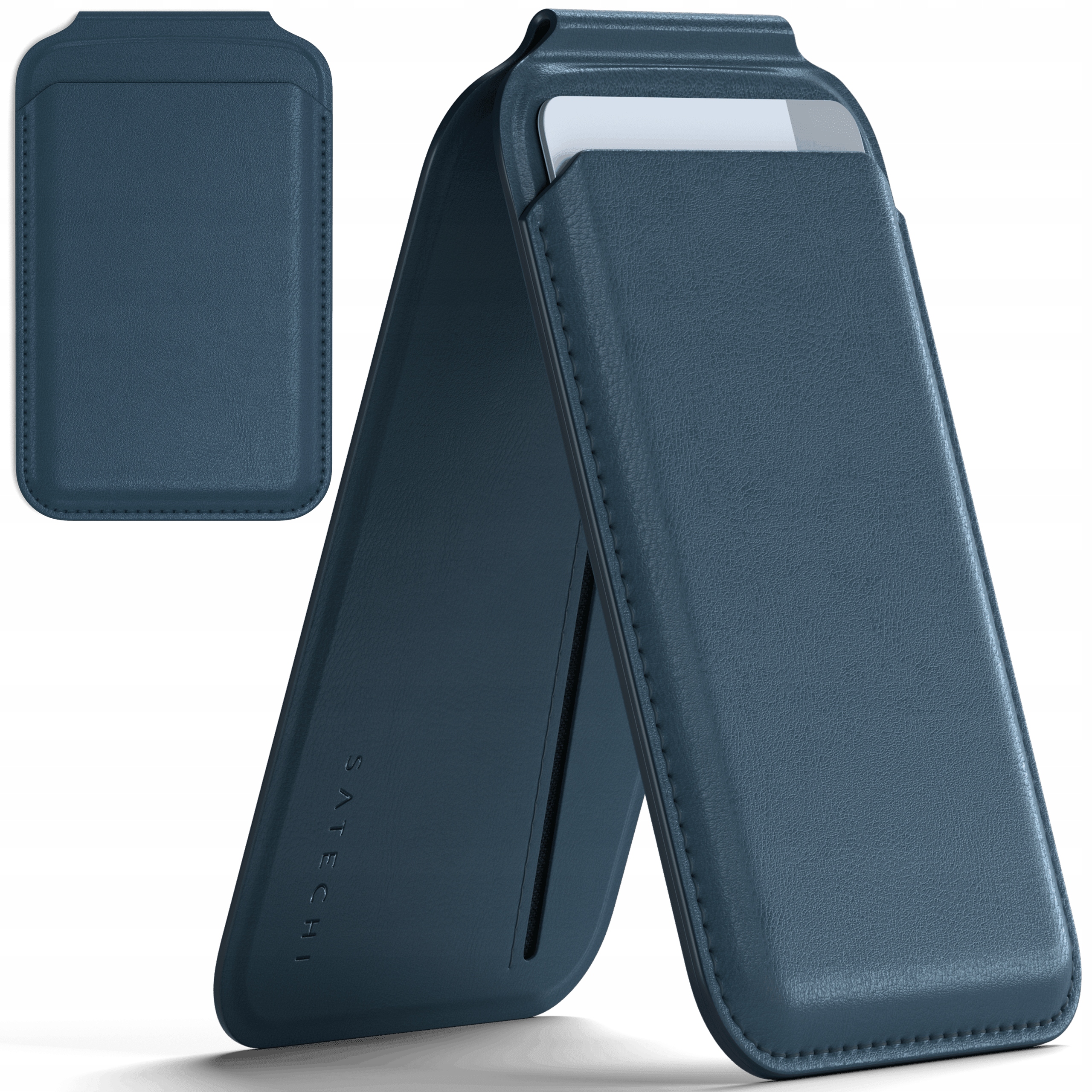 Satechi Vegan-Leather Wallet Peněženka a stojan s MagSafe pro iPhone