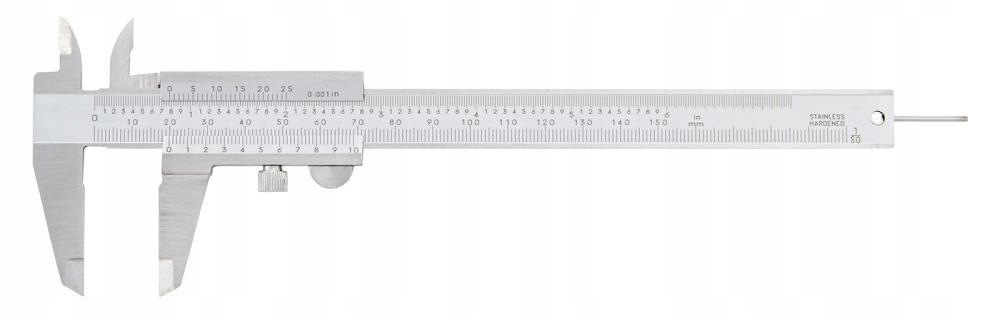Kapesní posuvné měřítko (šuplera) s aretací, 150 mm, přesnost 0,02 mm (1/50) Fortis