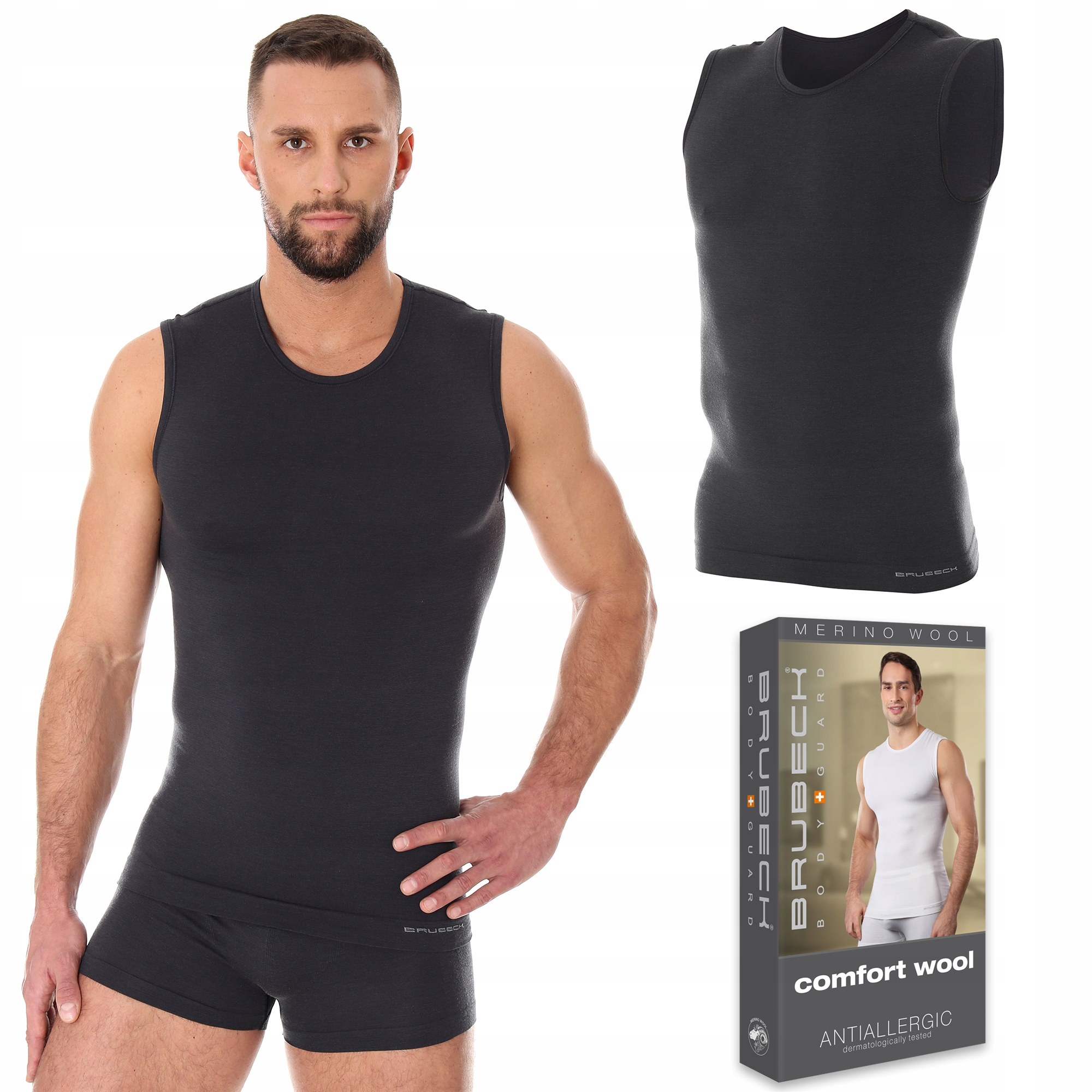 

Bezrękawnik Wełniany męski Brubeck SL10160 - XL