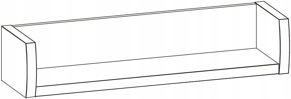 Półka wisząca ścienna orzech dąb FORREST FR14 Marka Liveo Meble
