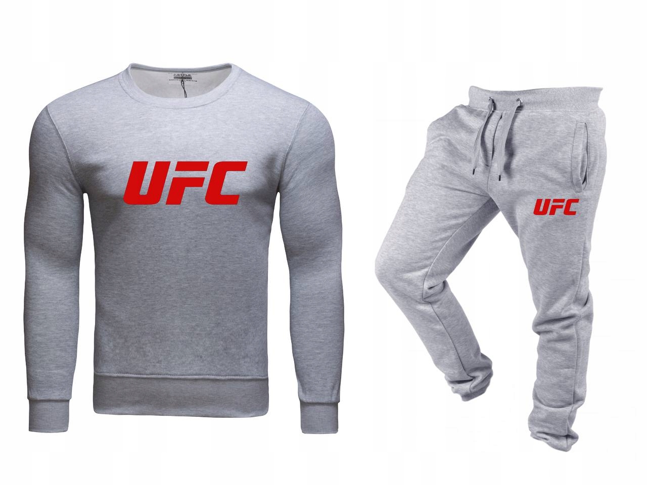 Tepláková Souprava Teplákovka Pánská Bez Kapuce Ufc Sportovní Šedá L