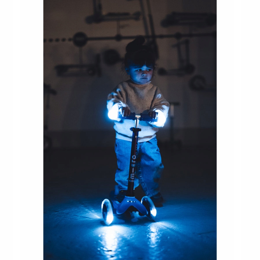 HULAJNOGA MINI MICRO MAGIC FIOLETOWA LED Hamulec tak