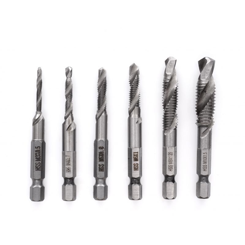 

Wiertła gwintujące 6szt. KD980 1,5-6,5 mm. M3-M10