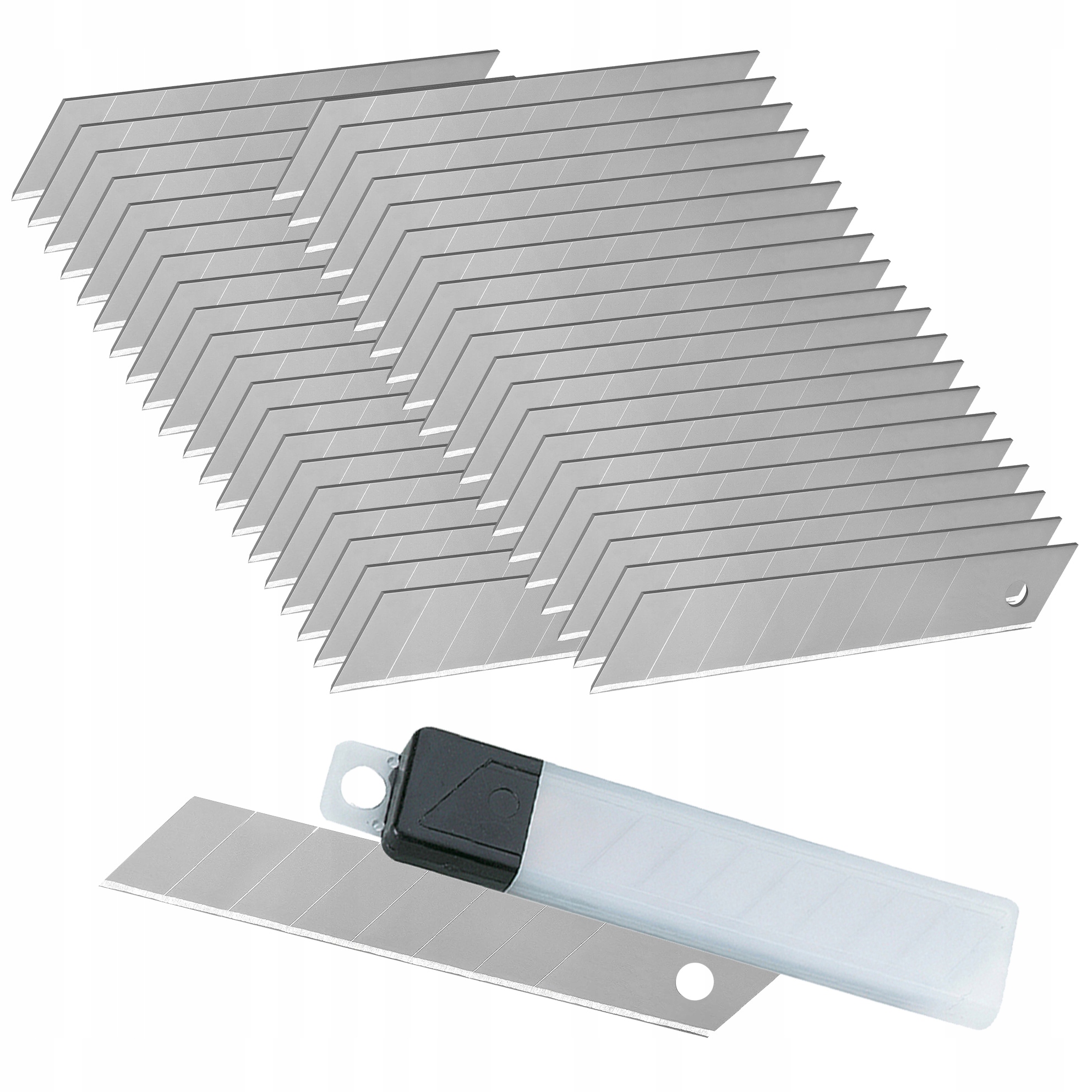 Čepele Na Nůž Nůžky Vyměnitelné Zlomené 18mm 40ks