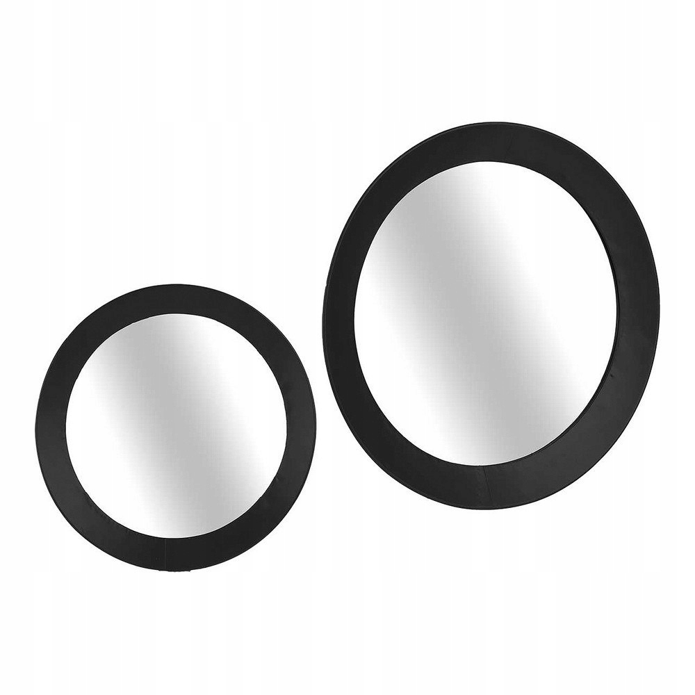 Lustro ścienne Szkło Czarny Metal (90 x 8 x 90 cm) Marka inna