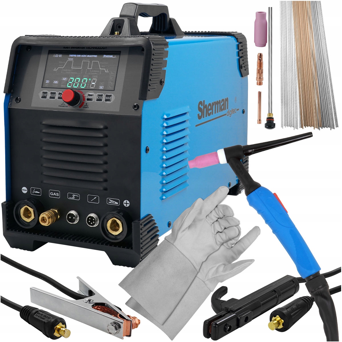 Spawarka Sherman Digitig 200 Ac DC Multipro Tig
