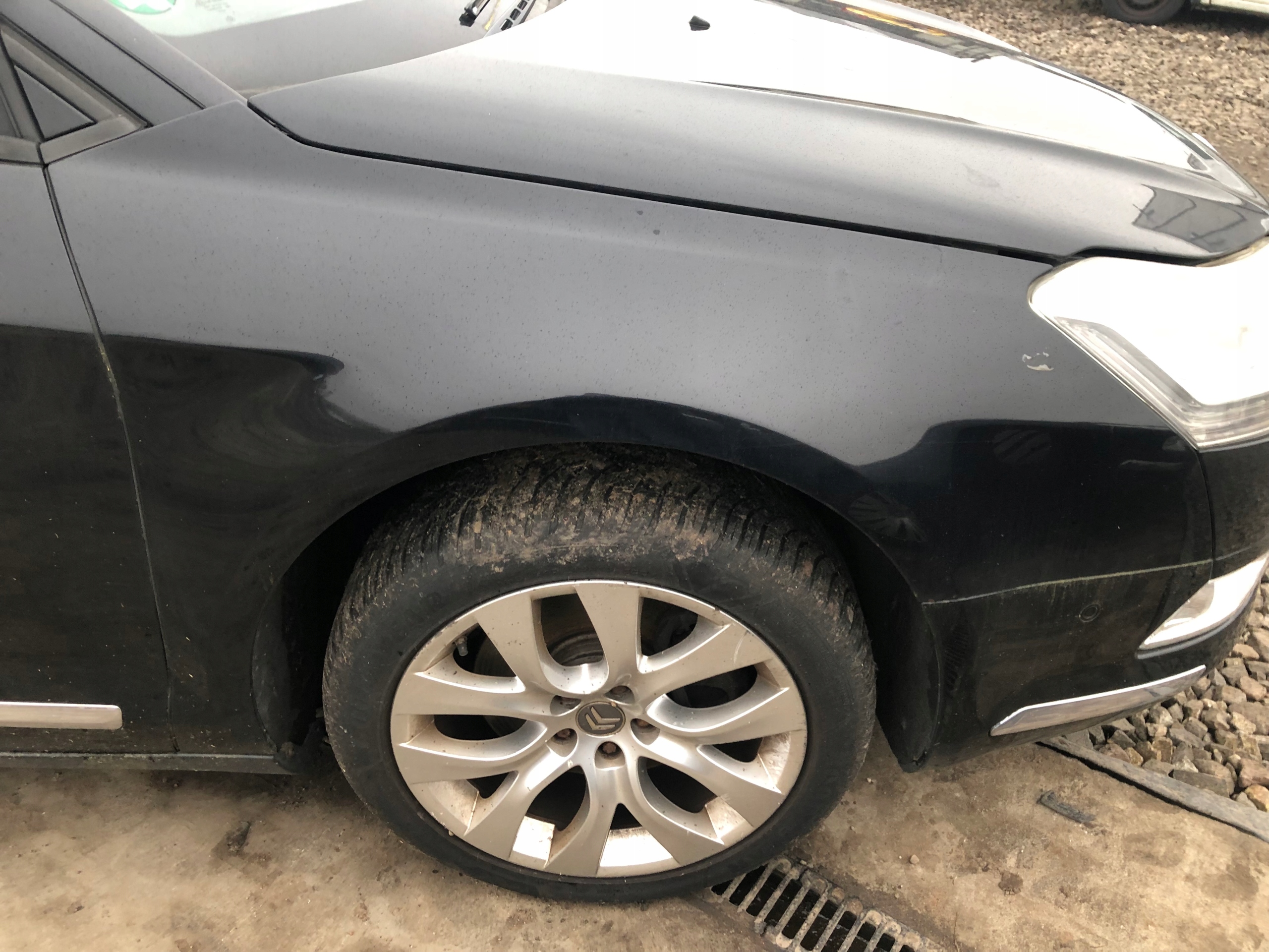 ZDERZAK MASKA BŁOTNIK XENON LAMPA CHŁODNICE CITROEN C5 X7 III KTVD CHROM Kolor czarny