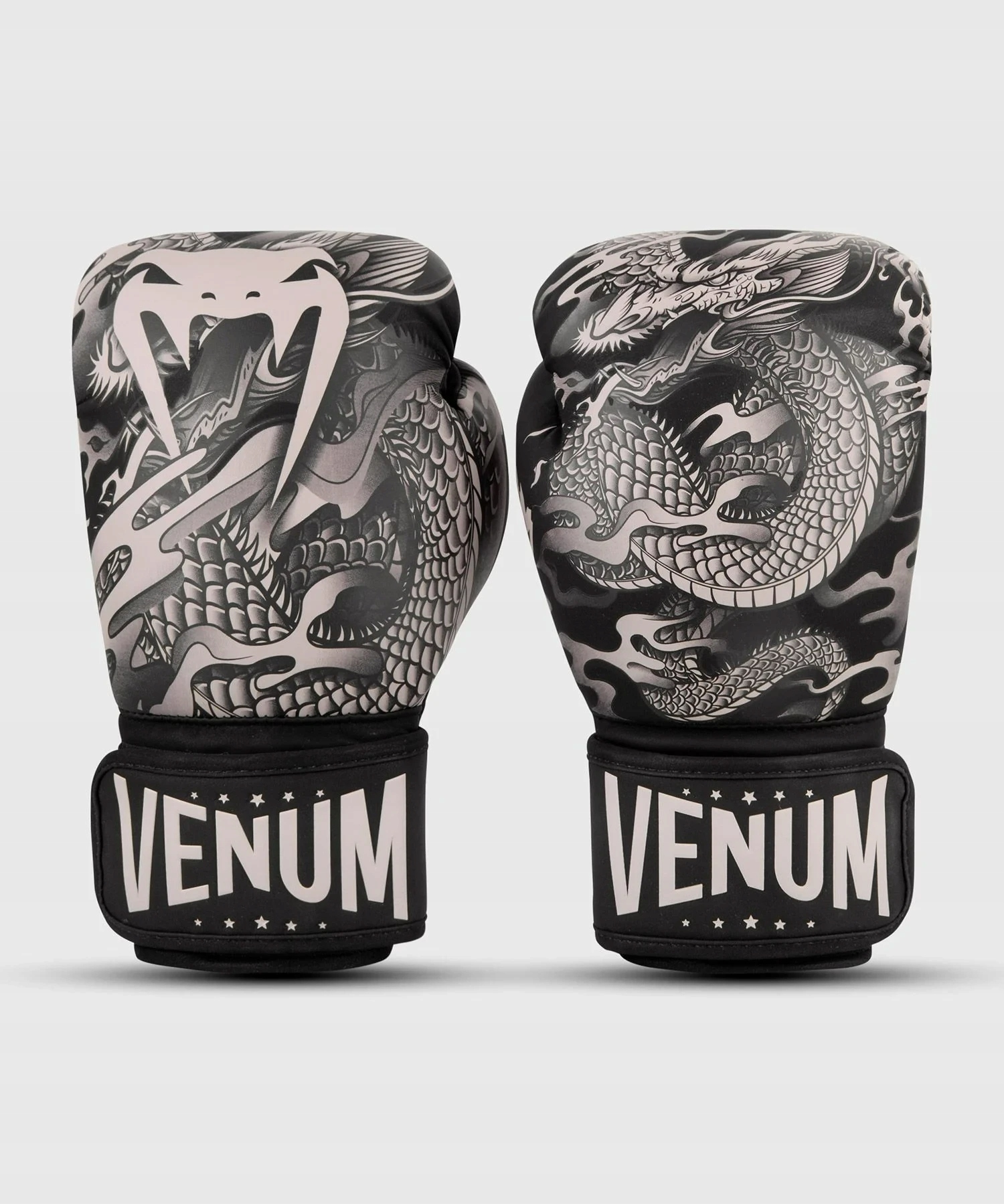 Venum Rękawice Bokserskie Dragon's Flight Czarne/Piaskowe 14oz