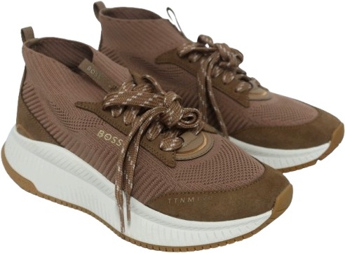 Boss sneakersy Ttnm Evo 50523933 damskie brązowe sznurowane r.39