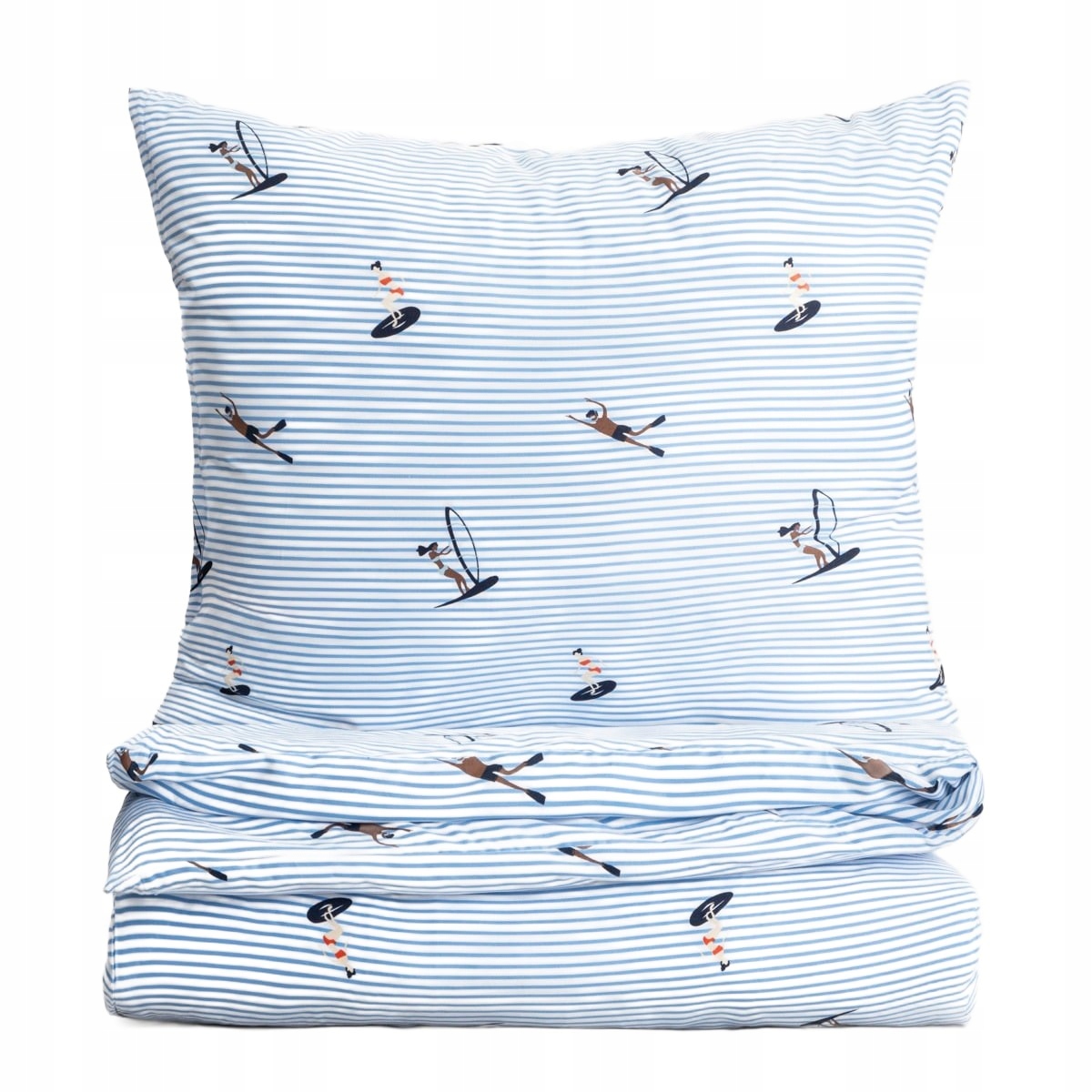 Pościel Mare z mikrofibry w wakacyjny wzór 140x200 1*70x80 cm Homla