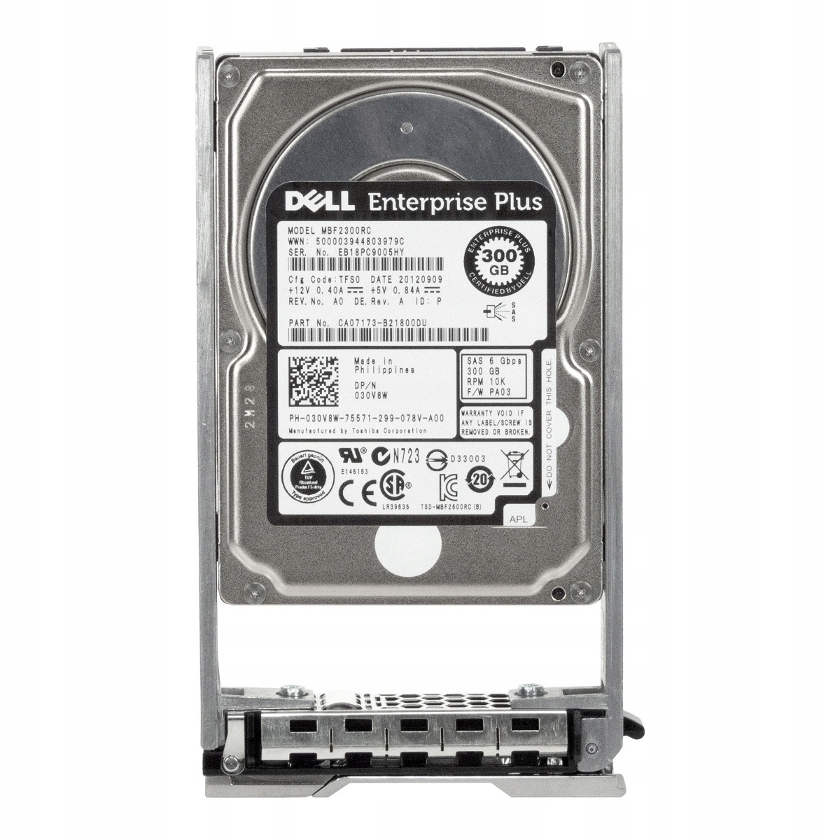 Dell 030V8W 300GB 10K Sas 6Gbps MBF2300RC