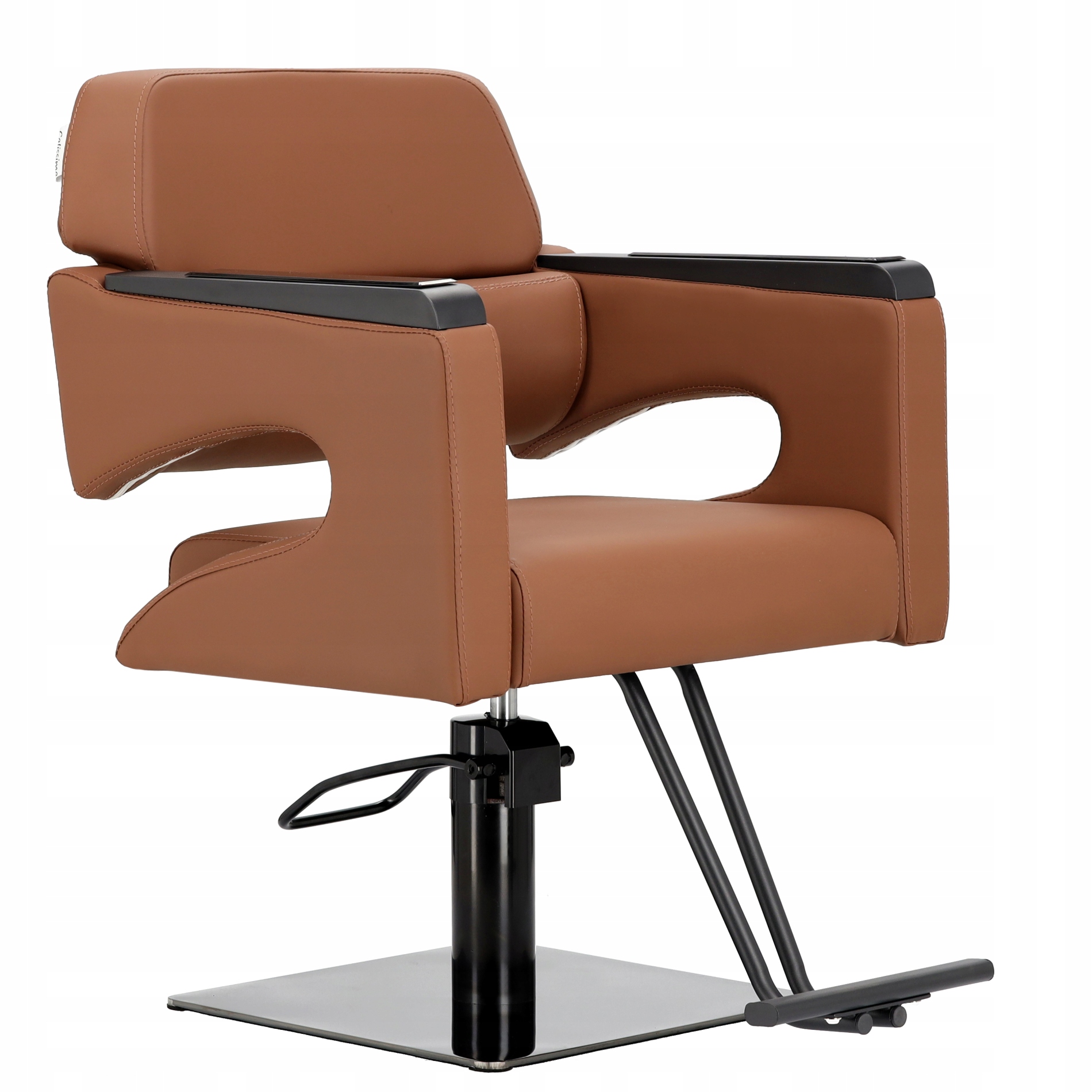Kadeřnické křeslo barberské hydraulické pro kadeřnický salon podnožka