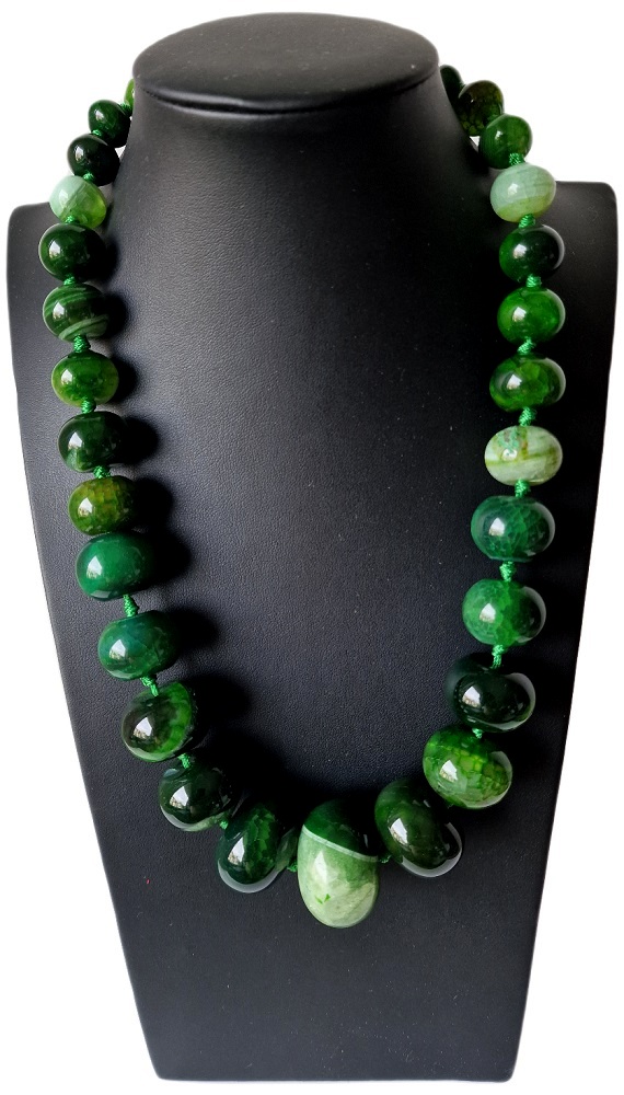 Smaragdový Achát, Emocionální Náhrdelník Anahata, Očista Srdce