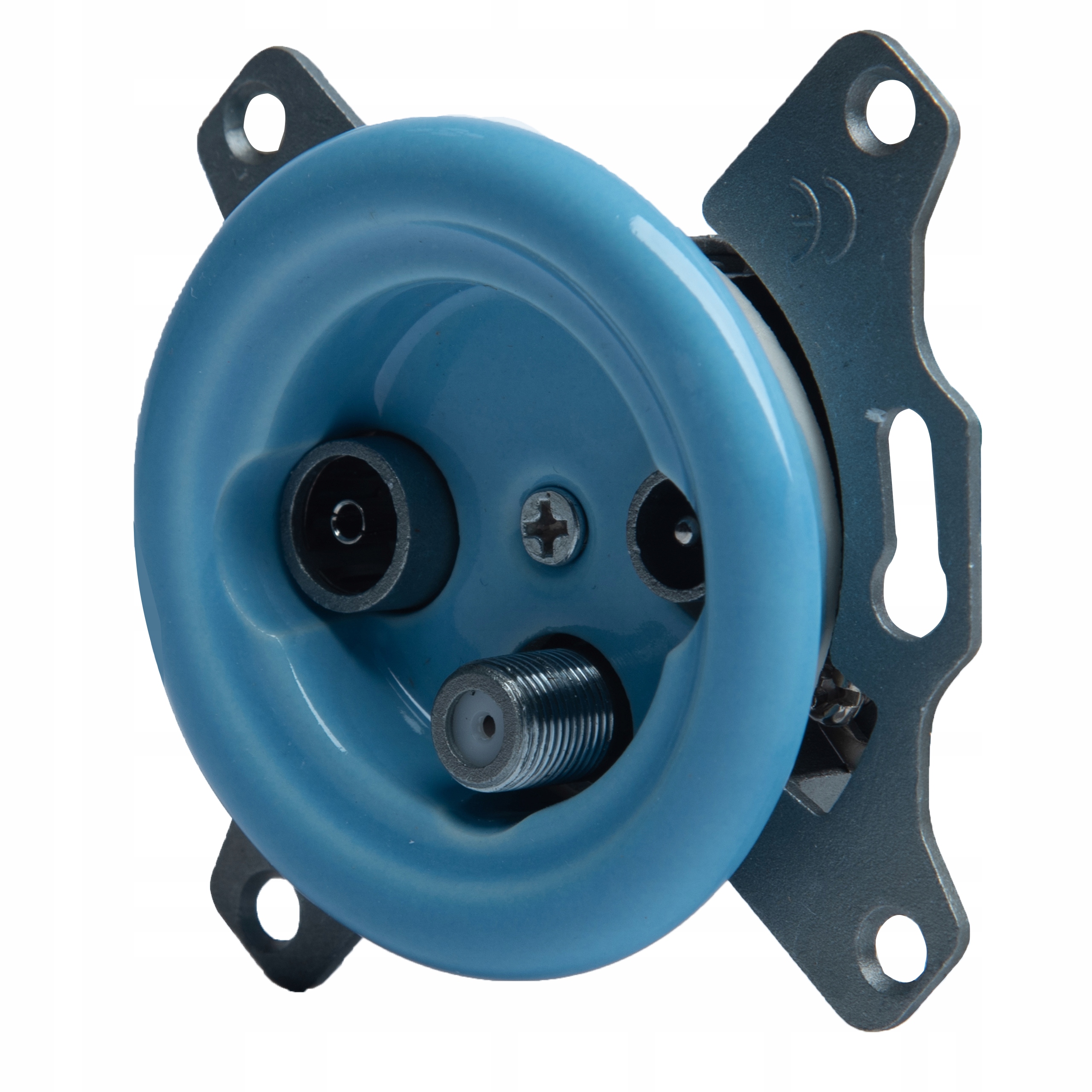 Keramické Rtv Sat Retro Podomítkové Hnízdo, Pastelově Azurová Barva