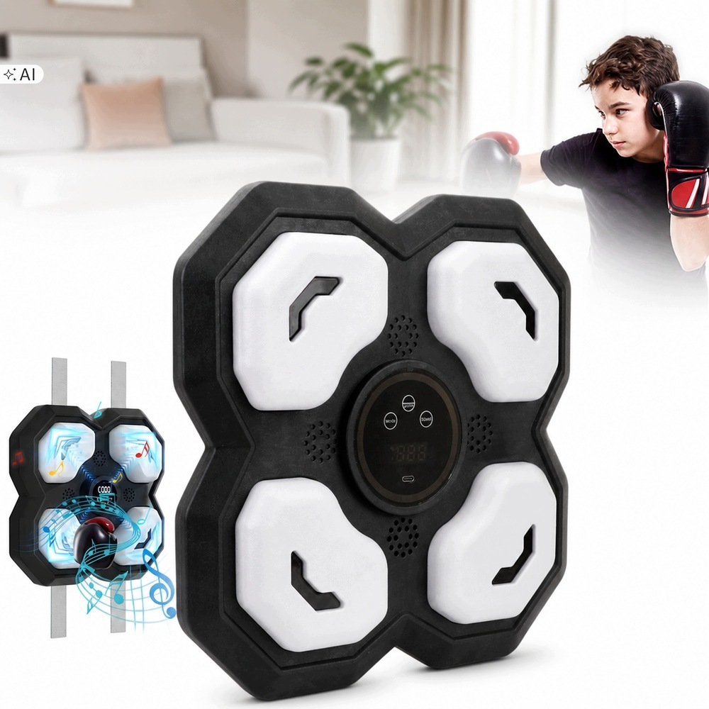 Bluetooth Tréninková Boxovací Deska Na Zeď S Hudební Tabulí Pro Děti