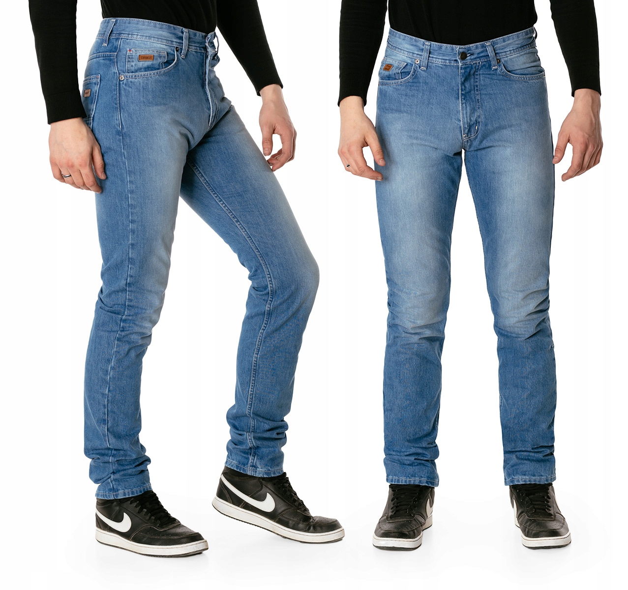 Jasne Jeansy Spodnie Męskie Texasy Dżinsy Hunter dla Wysokich 777/SN1 35/36