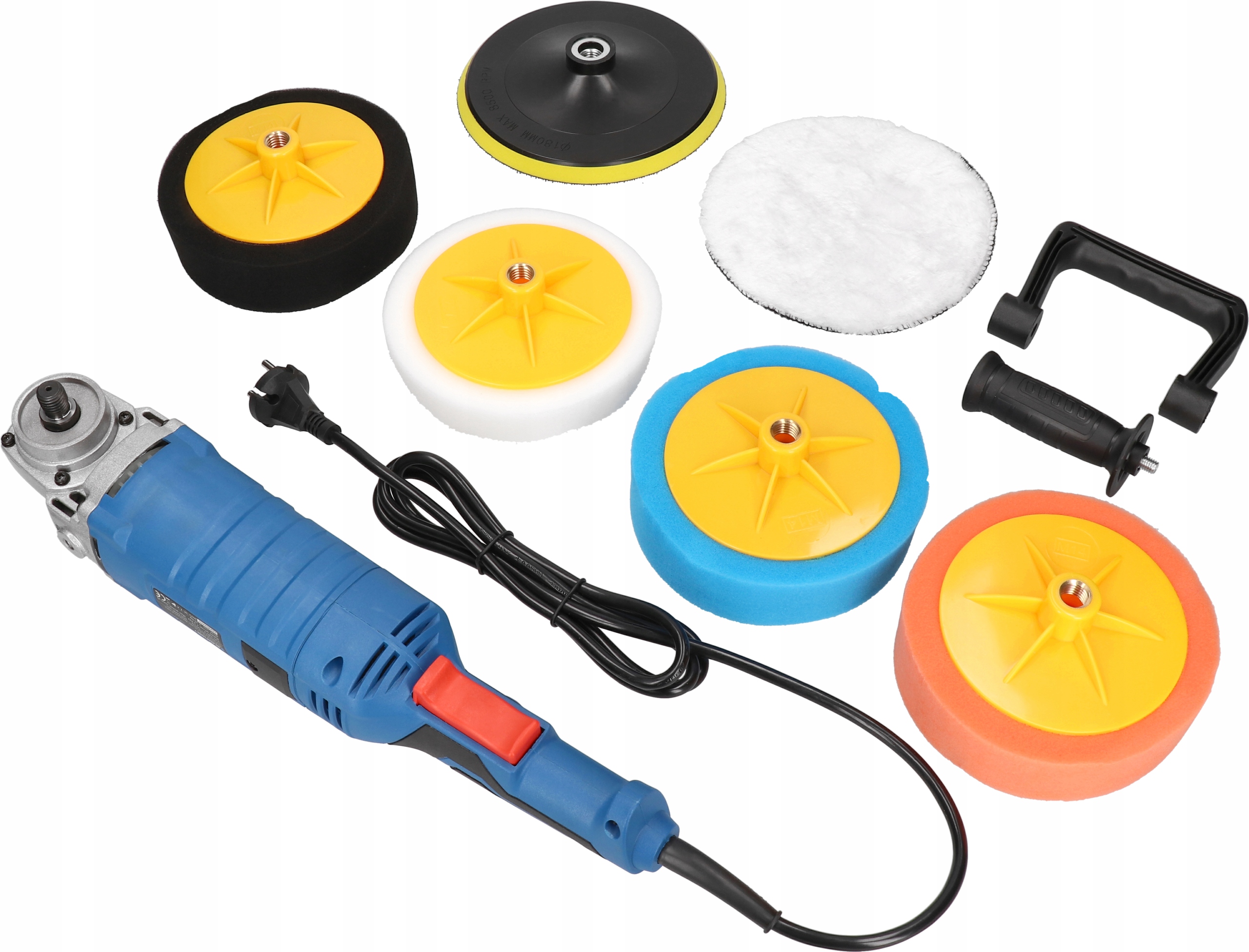 POLERKA SAMOCHODOWA COMPACT+ 4xGĄBK +UCHW +2xSZCZO Zasilanie sieciowe