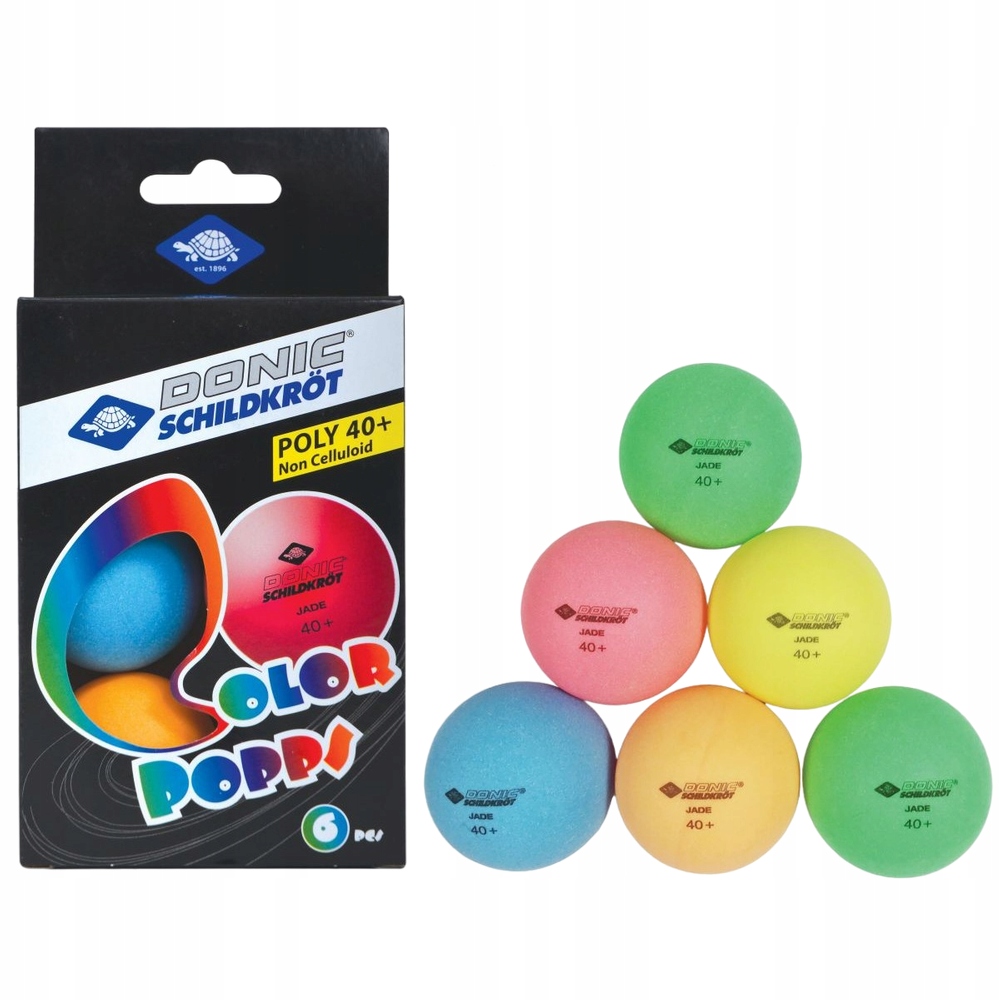 

Zestaw piłeczek Donic 6 sztuk ping pong 40+ mm