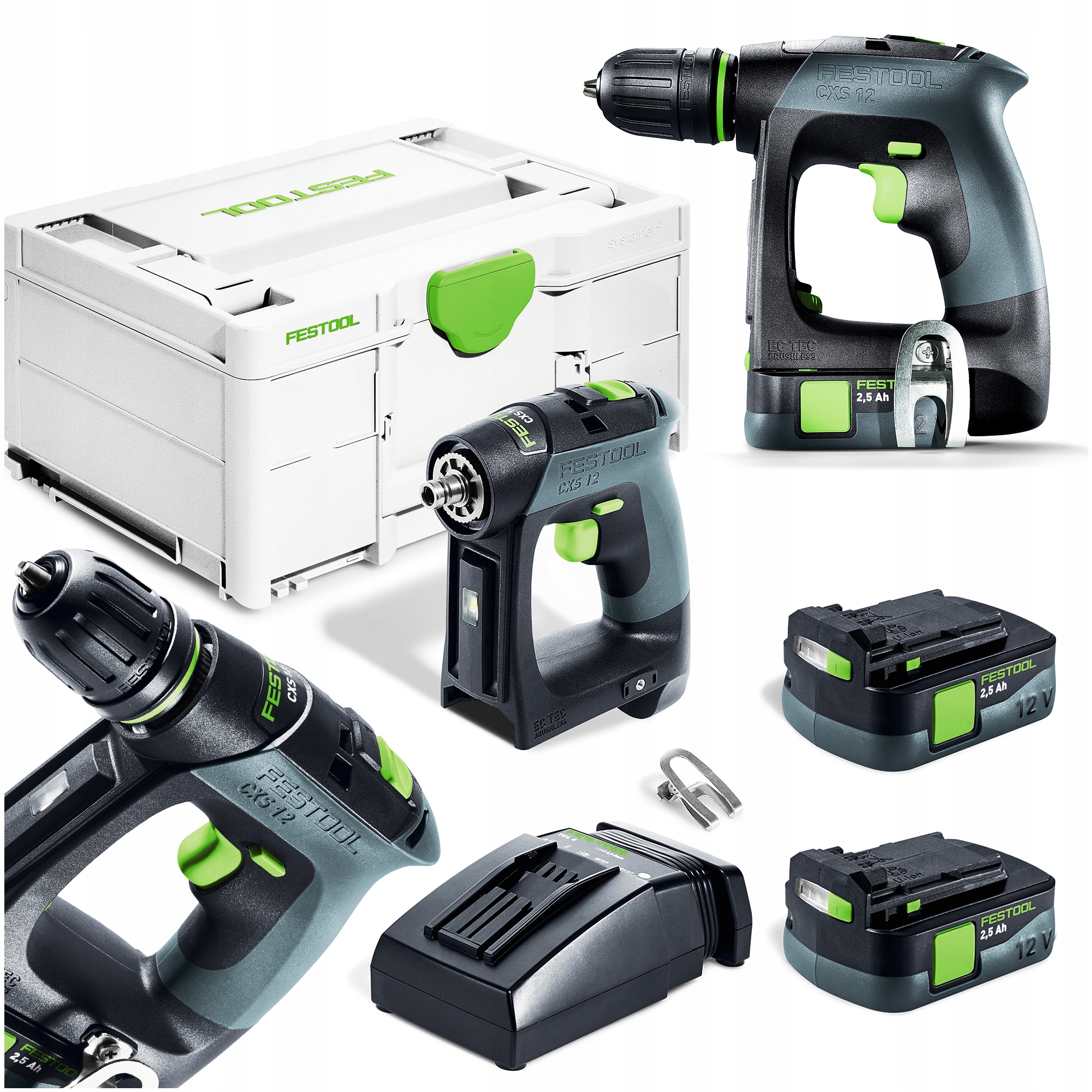 Wiertarko-Wkrętarka Akumulatorowa Festool Cxs 12 2,5-Plus 576864 Mała Aku