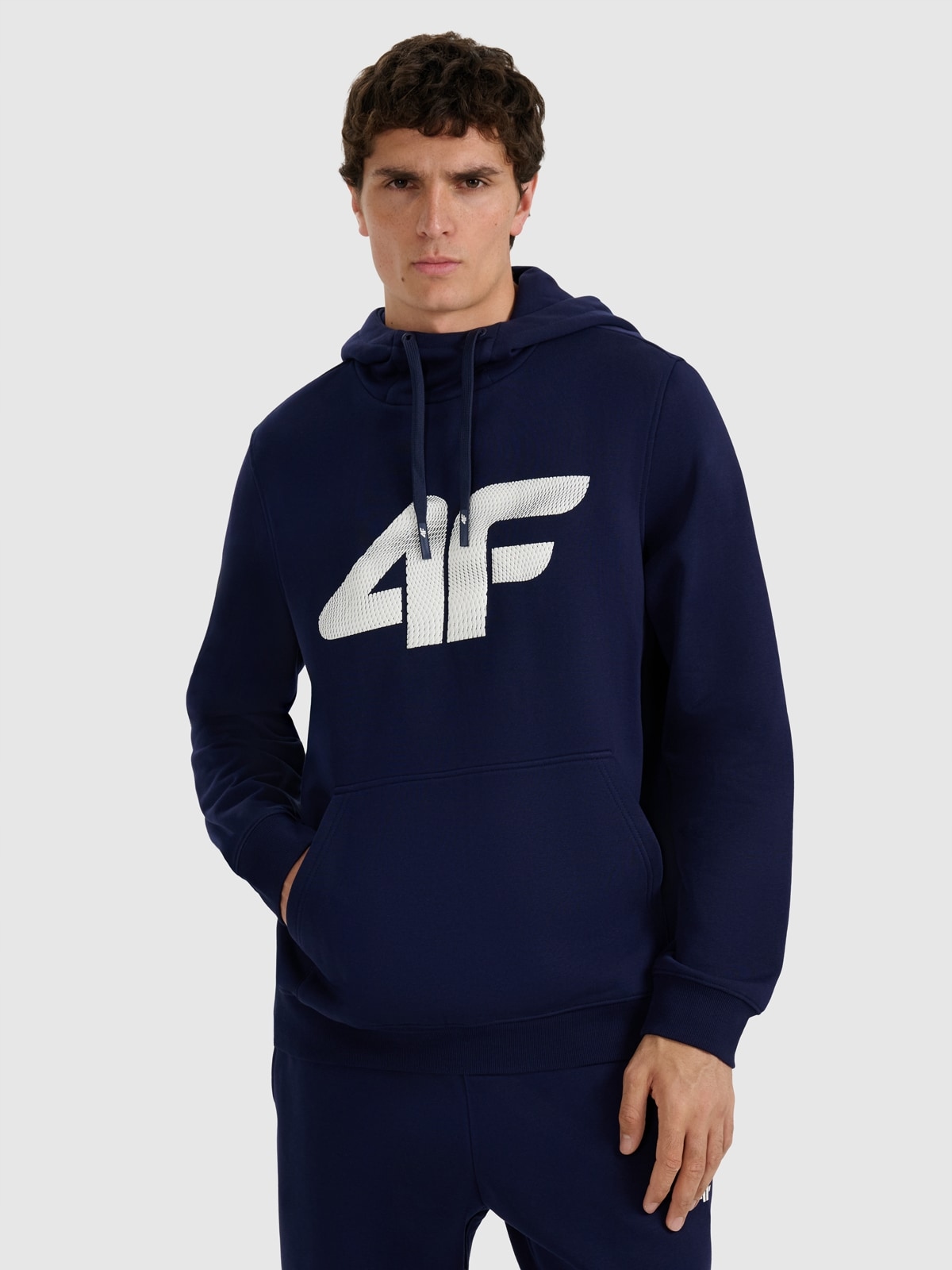 Pánská tmavě modrá Tepláková mikina 4F , velikost XL